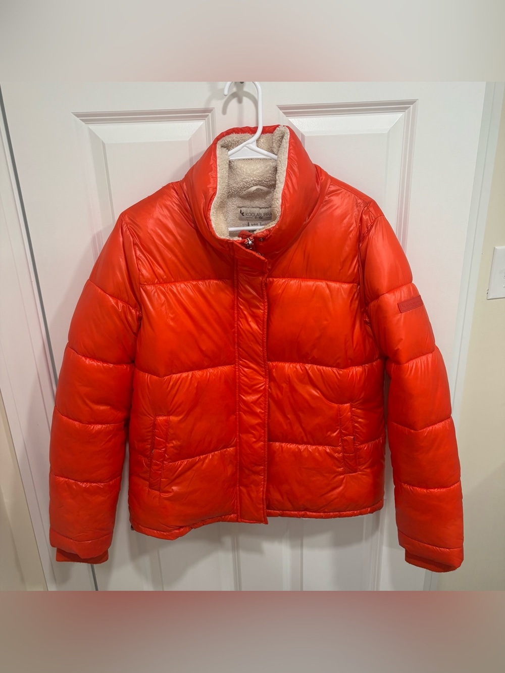 Koolaburra by UGG Quilted Puffer Full Zip Jacket Orange Women’s Sz Small $140